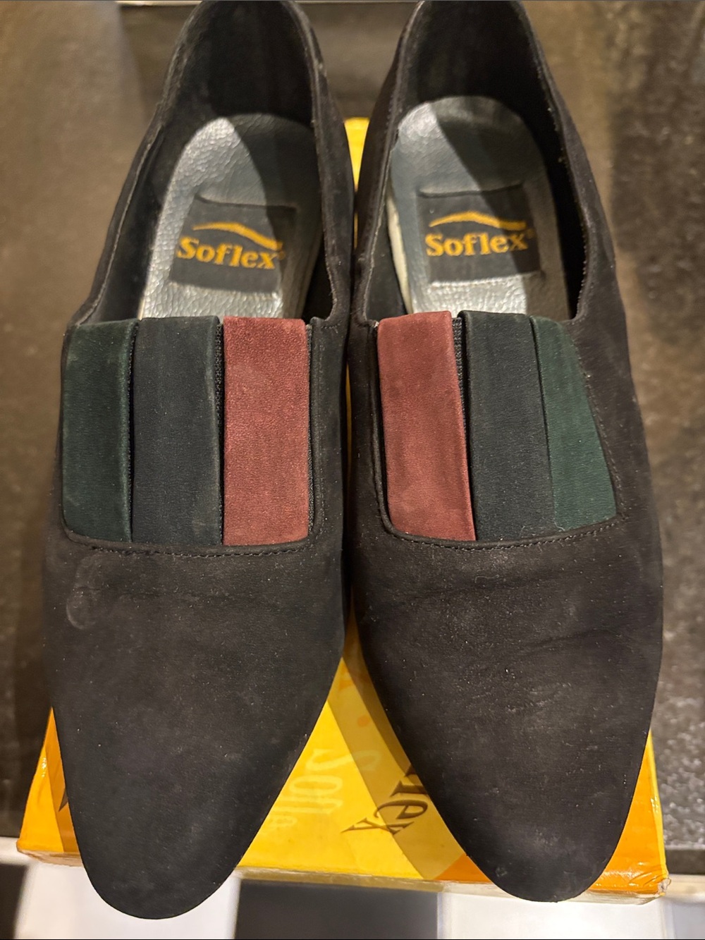 Black suede shoes women.